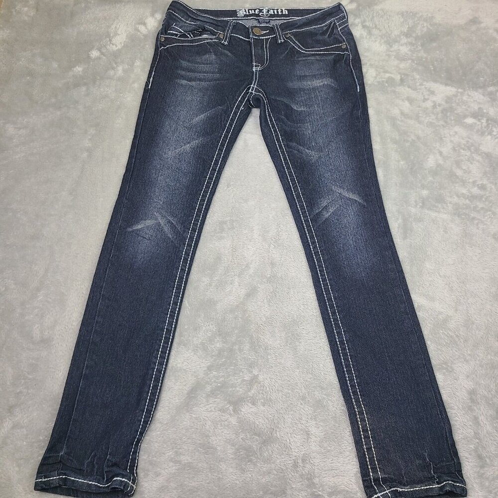 Blue Faith women jeans size 7/8‎
